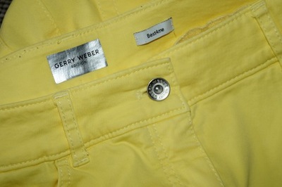 GERRY WEBER żółte spodnie rybaczki J.NOWE 40