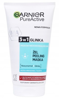 Garnier Skin Naturals Czysta Skóra żel-peeling-maseczka 3w1 150 ml