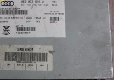 Модуль блок управления отбора радио цифрового audi a4 s4 rs4 b6 b7 01-08 фото №1