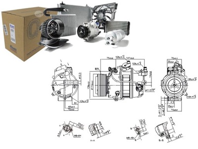 КОМПРЕССОР КОНДИЦИОНЕРА BMW 7 F01 F02 F03 F04 X6 E71 E72 3.0