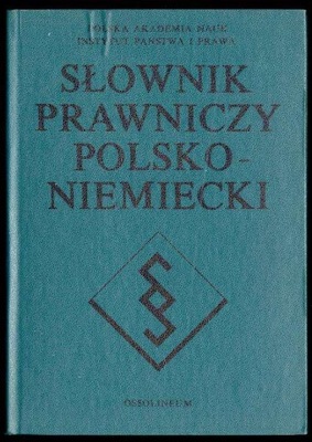Słownik prawniczy polsko-niemiecki 1987