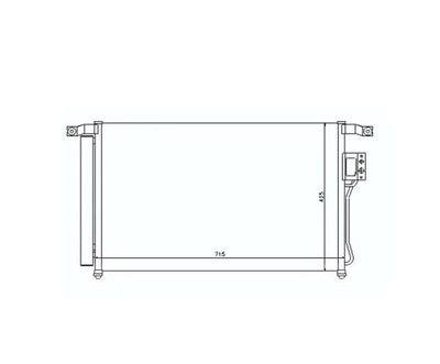 РАДІАТОР КОНДИЦІОНЕРА HYUNDAI SANTAFE 07- НОВИЙ