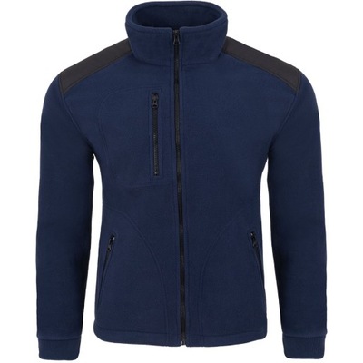 Gruby polar bluza polarowa męska NAVY BLACK L