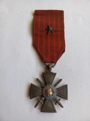 Krzyż Wojenny 1914 - 1918 z gwiazdką - Francja