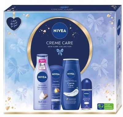 NIVEA CREME CARE ZESTAW KOSMETYKÓW DAMSKI DO PIELĘGNACJI KREM ŻEL BALSAM