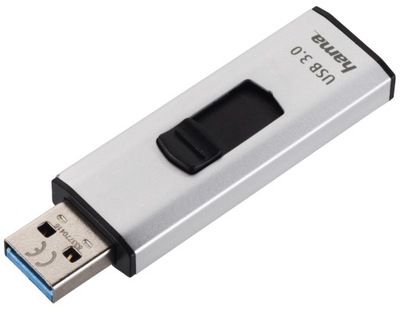 METALOWY PENDRIVE USB 3.0 64GB 70 MB/S WYSUWANY