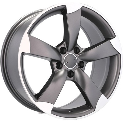 ALLOY WHEELS (TITANIUM) 18 FOR AUDI A4 B5 B6 B7 B8 ALLROAD B5 FACELIFT B9 ALLROAD FACELIFT B9 FACELIFT  