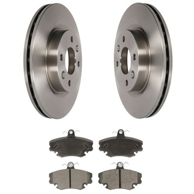 Гальмівні диски + гальмівні колодки перед renault clio ii twingo фото №1