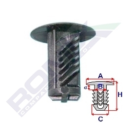 КЛІПСА TAPICERSKA CITROENPEUGEOT 50381Z ROMIX 5SZT