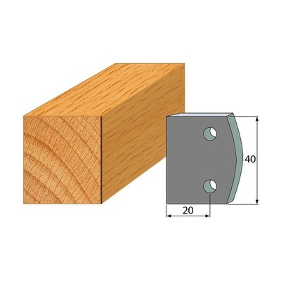 Para ograniczników 40x4mm SP do głowicy frezarskiej profil 000