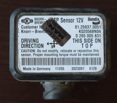 ZYROSKOP SENSOR SENSOR ESP MAN TGX TGS TGA  