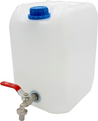 Zbiornik pojemnik bańka na wodę z kranem 10 litrów