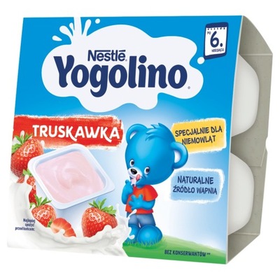 Nestlé Yogolino Deserek truskawka po 6. m-cu 400g