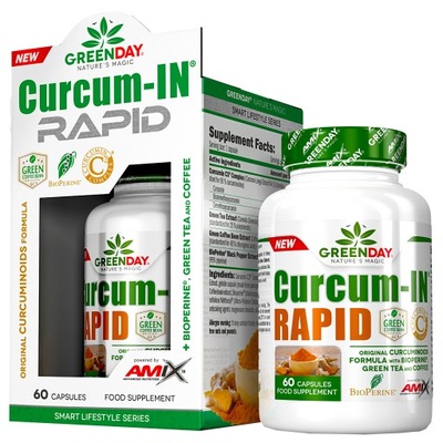 KURKUMINA TABLETKI Amix Curcumin Rapid Amix Green