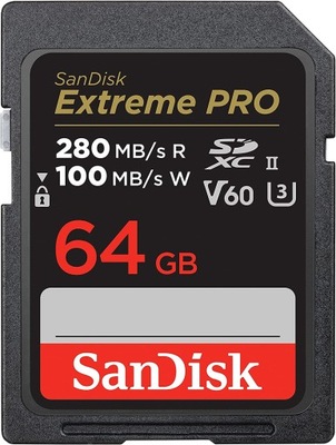 Karta SanDisk 64GB SDXC Extreme PRO 200MB/s