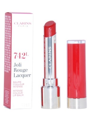 CLARINS JOLI ROUGE LACQUER 742L Joli Rouge Pomadka do ust 3g