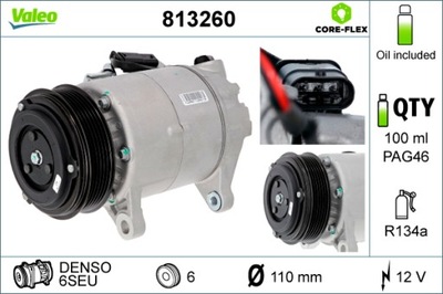 VALEO 813260 КОМПРЕСОР, КОНДИЦІОНЕР