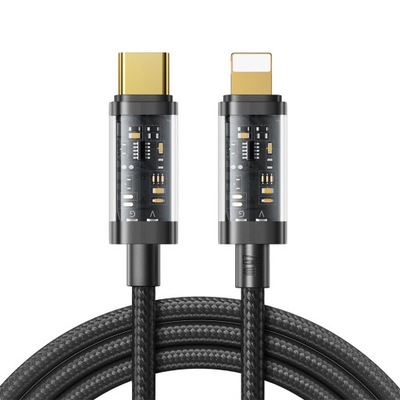 Joyroom kabel przewód USB Typ C - Lightning PD 20W 1.2m czarny (S-CL020A12-