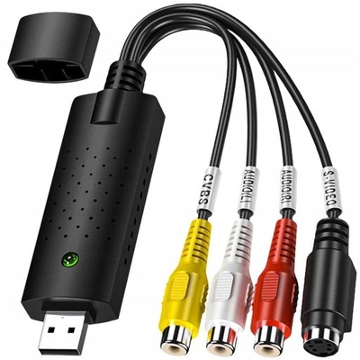Rejestrator S-Video i elegancki przechwytywacz obrazu przez USB 2.0