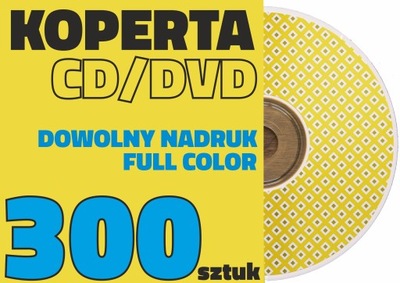 KOPERTY na płyty CD DVD Własny NADRUK Logo 300 szt
