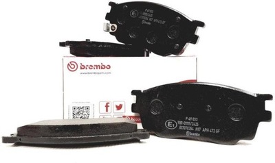 BREMBO КОЛОДКИ ГАЛЬМІВНІ ПЕРЕД MAZDA 6 GG