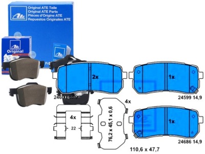 Ate комплект тормозных колодок тормозных 8227860 8418d1302 фото №1