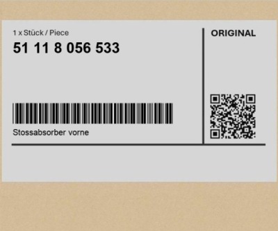 Абсорбер удара передний bmw x6 f16 фото №1