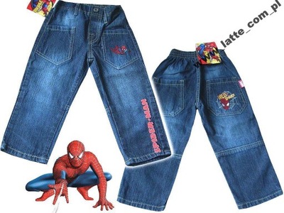 Spiderman spodnie dżinsy 92 cm Marvel
