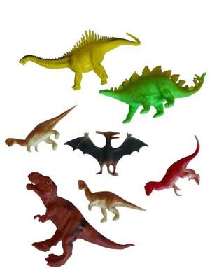 Dinozaury Figurki zestaw 7 sztuk 10-17 cm