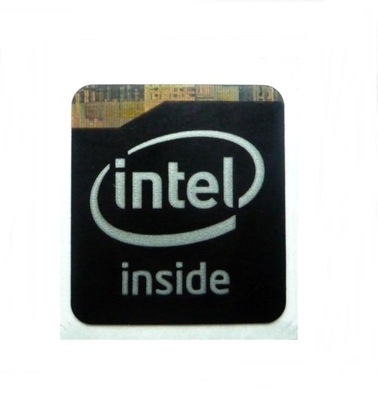 Naklejka Intel inside Haswell Black 17 x 19 mm 106