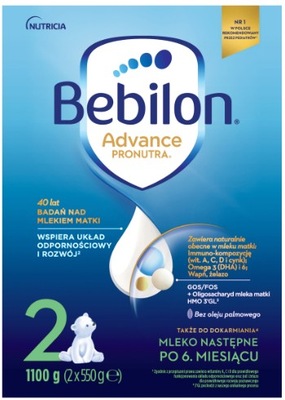BEBILON Advance Pronutra 2 mleko następne 1100 g