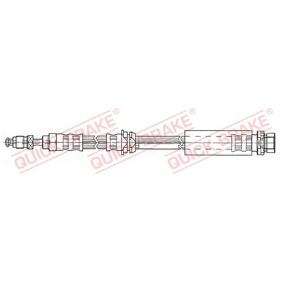 ПАТРУБОК ТОРМОЗНОЙ ГИБКИЙ QUICK BRAKE 37.918