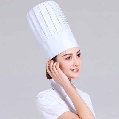 Regulowany wysoki kapelusz szefa kuchni hotelowej Kapelusz cukiernika
