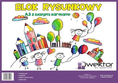 Blok rysunkowy A320K biały 10szt