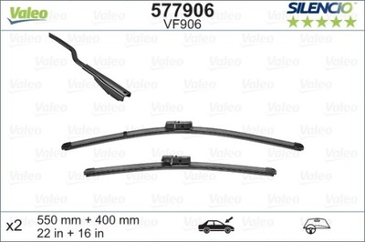 LIMPIAPARABRISAS ESCOBILLAS 550/400MM FORD ECOSPORT 08.12- SILENCIO SET PARTE DELANTERA VAL577  