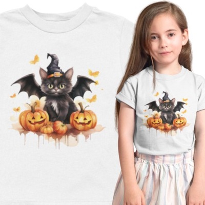 Koszulka Dziecięca Halloween Dynia Strój T-SHIRT NA HALLOWEEN 152