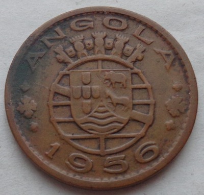 ANGOLA - PORTUGALIA - 1 escudo - 1956