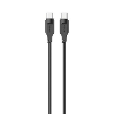 USAMS Kabel USB-C na USB-C 100W 1,2m Port Display Fast Charging czarny