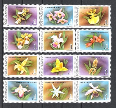 ROMANIA 1988 MNH FLOWERS ORCHIDS