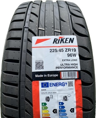 4x RIKEN UHP 225/45/19 225/45R19 225/45 ZR19 Lato Opony Letnie