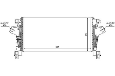 Интеркулер opel astra j astra j gtc cascada 1.3d- фото №1