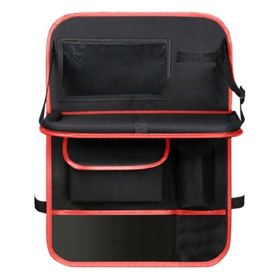 CAR BACKSEAT ORGANIZADOR BACK SEAT STORAGE BLACK RED  