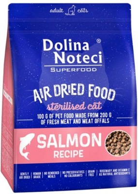 DOLINA NOTECI SUPERFOOD suszona karma dla kota danie ŁOSOŚ 1kg