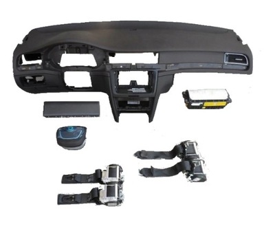 Skoda superb ii 2 консоль подушка безопасности ремни коричневый фото №1