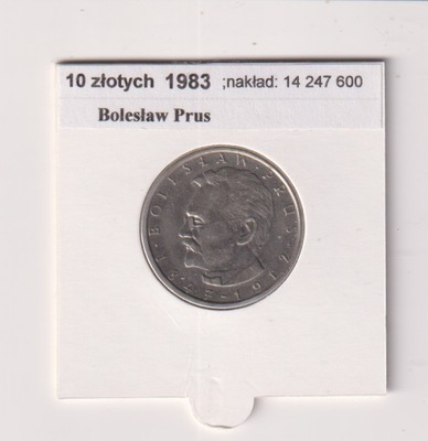 PRL 10 zloty 1983 Prus stan 1