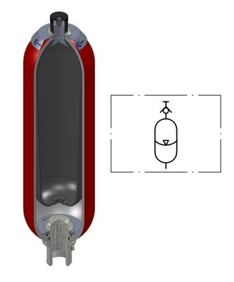 Akumulator hydrauliczny pęcherzowy 1L 3/4"