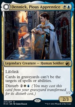 Dennick, Pious Apprentice Dennick, Pious Apparition Innistrad Midnight Hunt