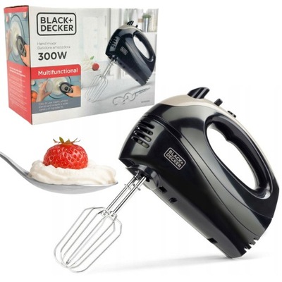 MIKSER BLACK DECKER&CZARNY 300W