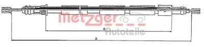 METZGER 10.6022 CIĘGŁO, ТОРМОЗ СТОЯНОЧНИЙ