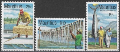 Mauritius - rybactwo** (1983) SW 585/587/588